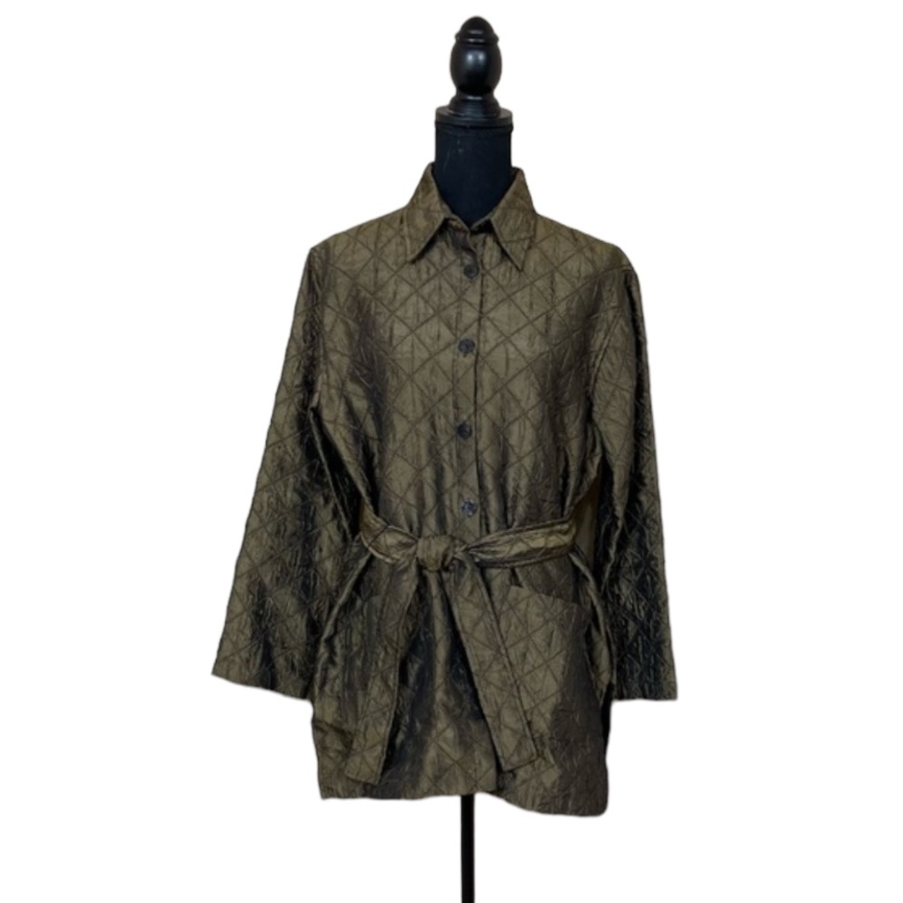 EUC Windridge by Cheryl Nash Quilted Bronze Jacket (DM)